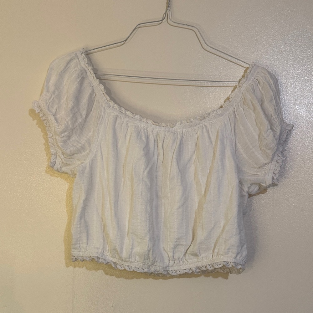 White Crop Top - American Eagle